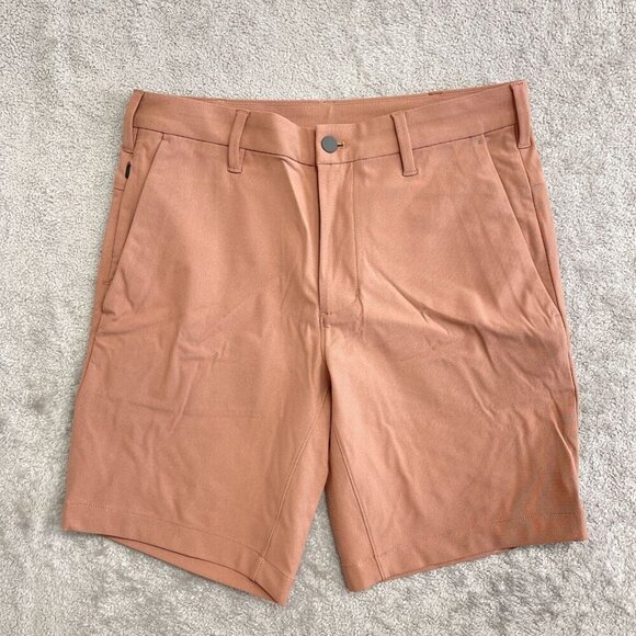 NEW Lands' End Men's 30 Mauve Quartz Traditional Chino Knit Performance Shorts - Picture 1 of 5